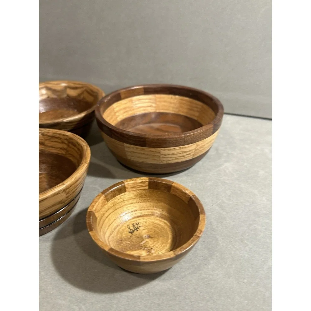 Vintage Handmade‎ Wooden Dish Lot